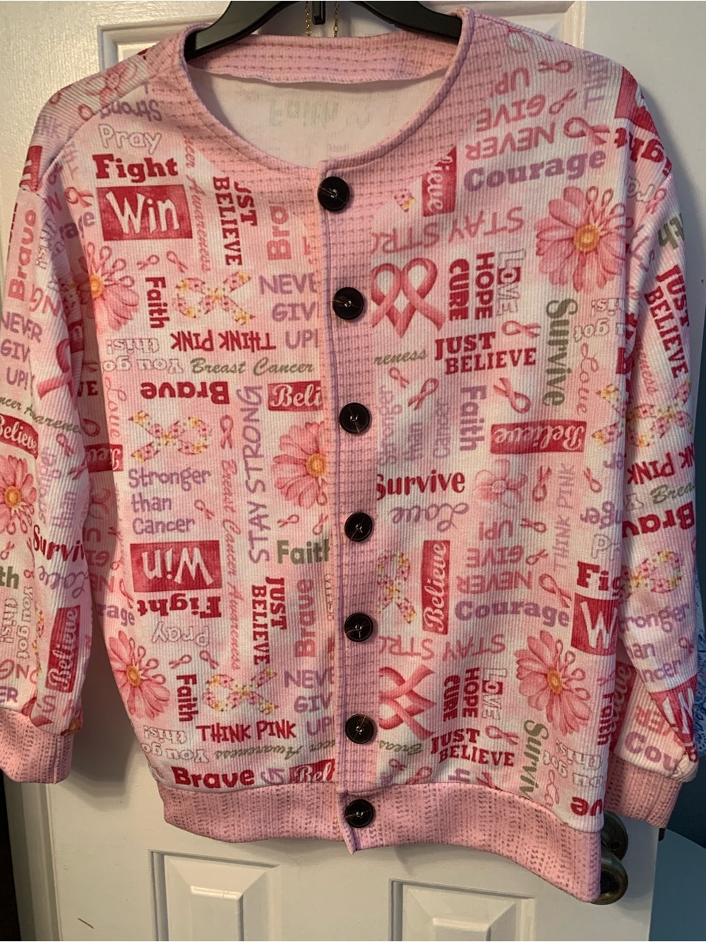 BREAST CANCER CARDIGAN